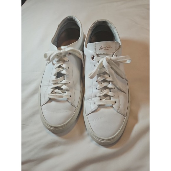 Good Man Brand Other - Good Man Brand Edge White Leather Casual Sneaker Shoes Low Top Mens Size 8 1/2